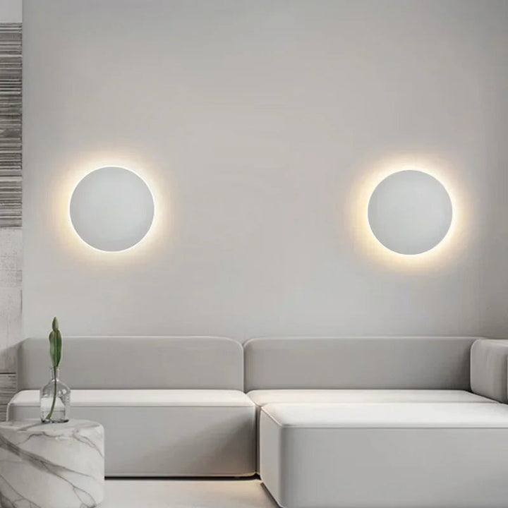 Runde LED-Wandleuchte | Minimalistisches Design | Touch-Steuerung-Luzern Mode