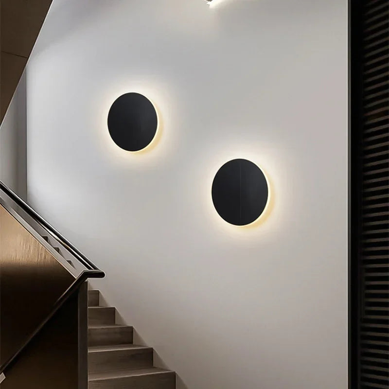 Runde LED-Wandleuchte | Minimalistisches Design | Touch-Steuerung-Luzern Mode