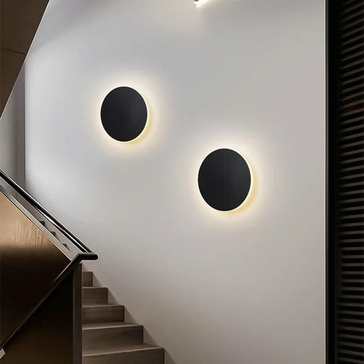Runde LED-Wandleuchte | Minimalistisches Design | Touch-Steuerung-Luzern Mode
