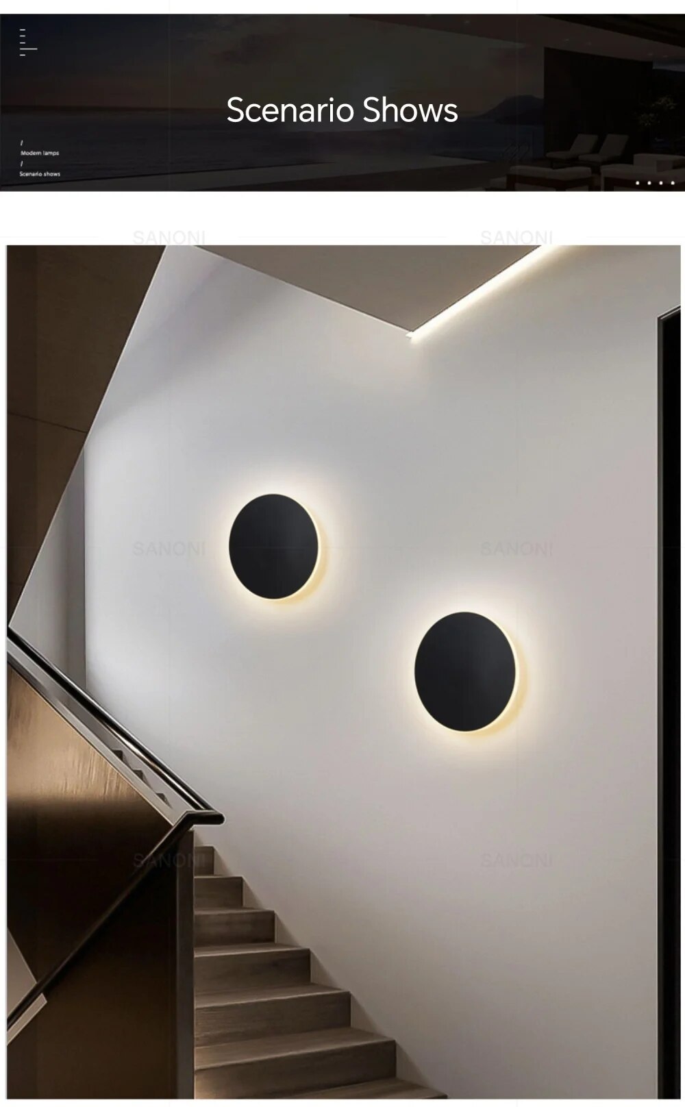 Runde LED-Wandleuchte | Minimalistisches Design | Touch-Steuerung-Luzern Mode