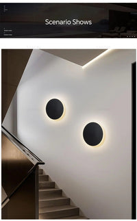 Runde LED-Wandleuchte | Minimalistisches Design | Touch-Steuerung-Luzern Mode