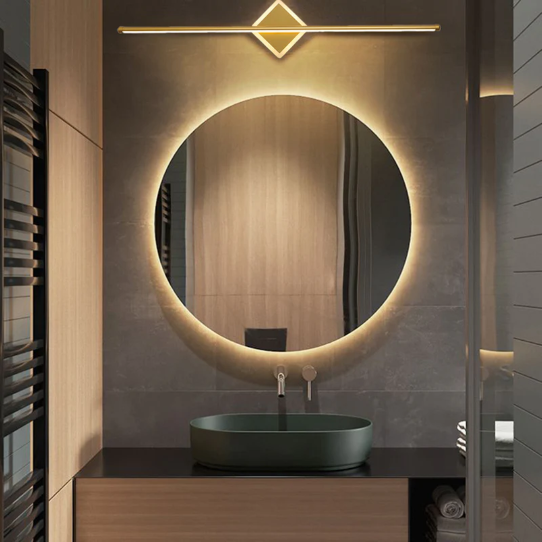 LED Wandleuchte | Modern Stilvoll Vielseitig Stimmungsvolles Design Nachhaltig-Quadrat-Gold-40 cm-Luzern Mode
