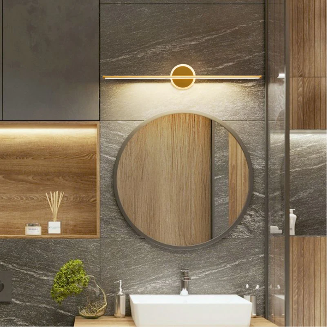 LED Wandleuchte | Modern Stilvoll Vielseitig Stimmungsvolles Design Nachhaltig-Um-Gold-40 cm-Luzern Mode