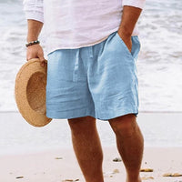 Leichte Herren Freizeitshorts mit Taschen und Kordelzug – Enzo