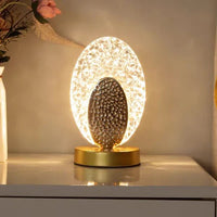 Tischlampe | Pfau Luxus LED Nachhaltig USB Stilvoll Vielseitig Stimmungsvol-Luzern Mode