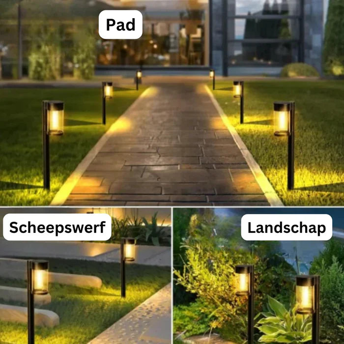 Solar Gartenbeleuchtung | Stilvoll Stimmungsvolll Nachhaltig Modern Luxuriös-Luzern Mode