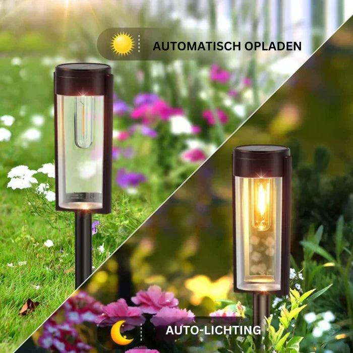 Solar Gartenbeleuchtung | Stilvoll Stimmungsvolll Nachhaltig Modern Luxuriös-Luzern Mode