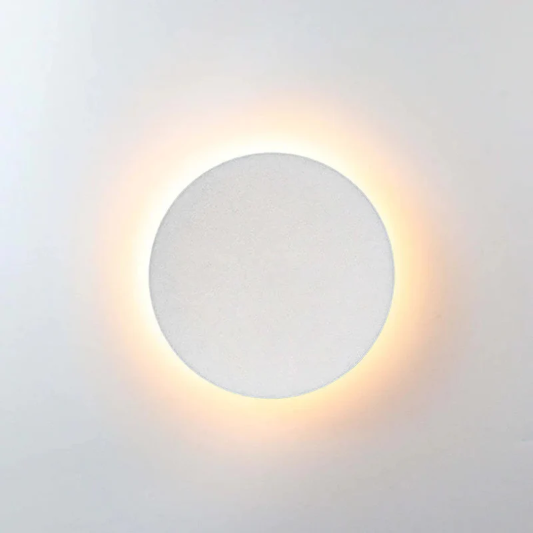LED-Wandlampe | Modern Langlebig Stilvoll Minimalistisch Vielseitig-Warmes Weiß-Rund um Klein-Weiß-Luzern Mode