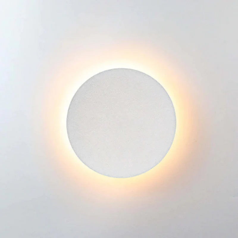 LED-Wandlampe | Modern Langlebig Stilvoll Minimalistisch Vielseitig-Warmes Weiß-Rund um Klein-Weiß-Luzern Mode