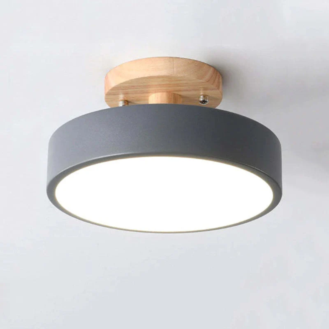 LED-Deckenlampe | Rund Modern Stilvoll Stimmungsvol Vielseitig Langlebig-Grau-Luzern Mode