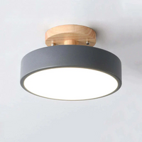 LED-Deckenlampe | Rund Modern Stilvoll Stimmungsvol Vielseitig Langlebig-Grau-Luzern Mode