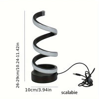 Schreibtischlampe | Modern Spiralförmig Einzigartig Stilvoll Vielseitig Langlebig USB-Luzern Mode