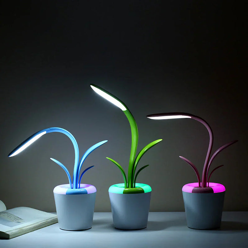 Schreibtischlampe | Modern Pflanzenstil Stilvoll LED Nachhaltig Vielseitig-Luzern Mode