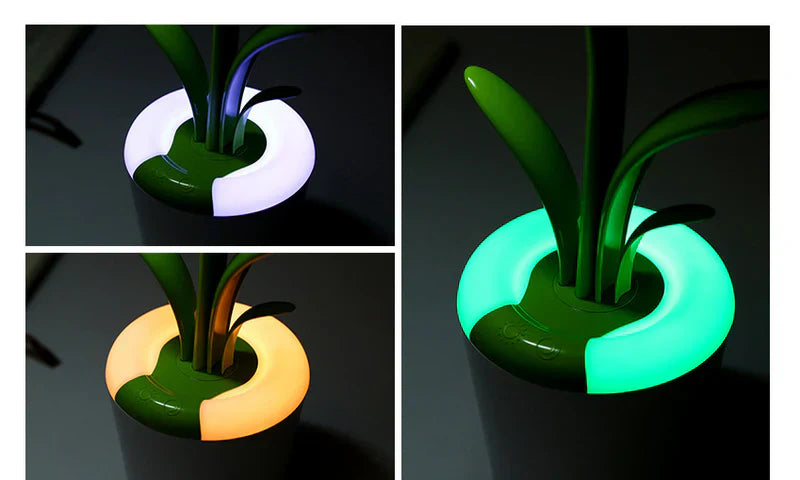 Schreibtischlampe | Modern Pflanzenstil Stilvoll LED Nachhaltig Vielseitig-Luzern Mode