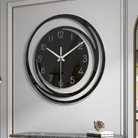 Schwarze Wanduhr | Modern Leise Stilvoll Vielseitig Langlebig Acryl-Luzern Mode