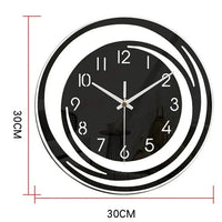 Schwarze Wanduhr | Modern Leise Stilvoll Vielseitig Langlebig Acryl-Luzern Mode