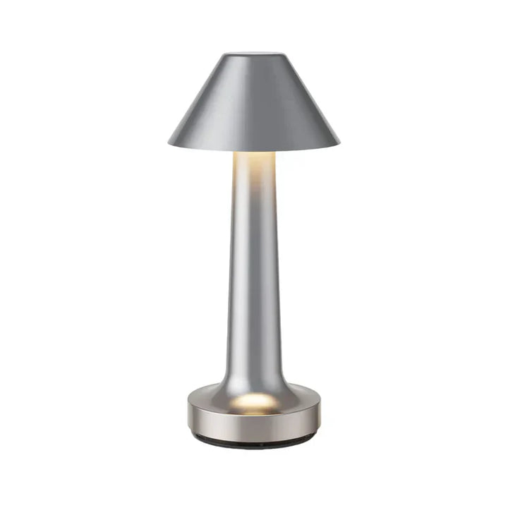 Tischlampe | Stilvoll LED Langlebig Luxus Vielseitig Stimmungsvolles Licht Modern-Silber/Kegel-Luzern Mode