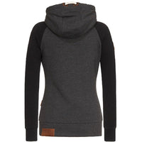 Damen Kapuzenjacke mit Reißverschluss und Kordelzug-Luzern Mode
