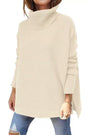 Warme locker sitzende Damenpullover mit Rollkragen - Amara