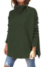 Warme locker sitzende Damenpullover mit Rollkragen - Amara