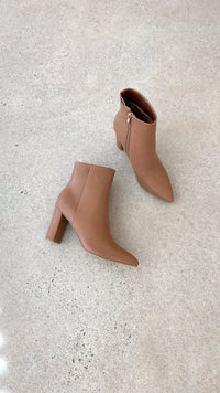 Damen Stiefeletten mit Blockabsatz und Reißverschluss-Luzern Mode