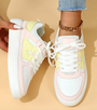 Damen Sneaker mit Komfortsohle und modernem Design-Regenbogen 2-35-Luzern Mode
