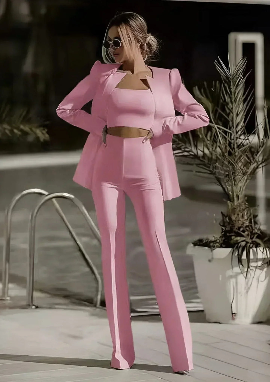 3-teiliges Damen Outfit | Blazer Set mit Rock | Stilvoll | Büro | Events-Luzern Mode