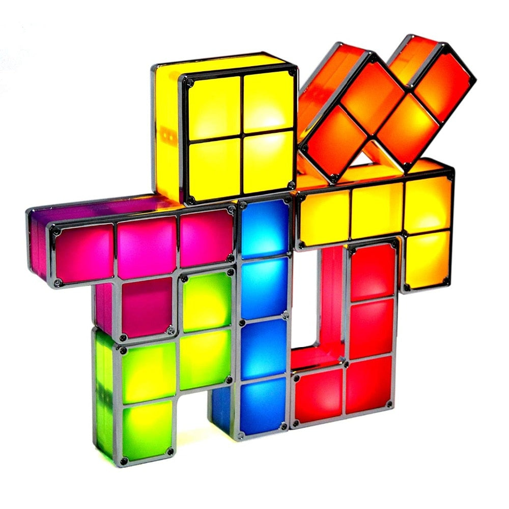 Tetris Lampe | Bunt | Kreativ | LED | Selbst Bauen | Interaktiv-EU-Luzern Mode
