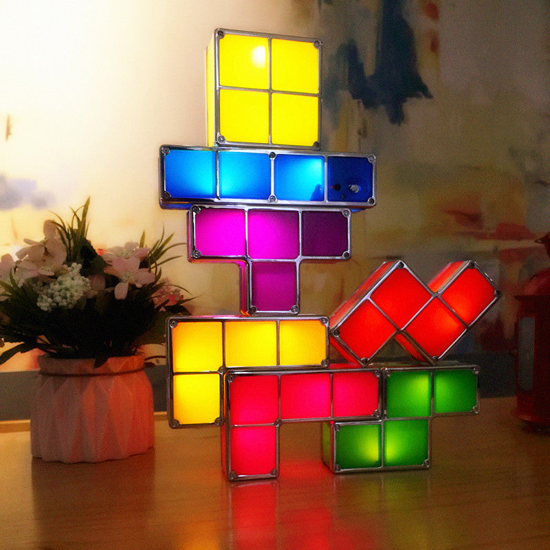 Tetris Lampe | Bunt | Kreativ | LED | Selbst Bauen | Interaktiv-Luzern Mode