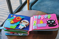 Interaktives Kleinkindbuch | Montessori Filz Kreatives Vergnügen Bunt-Luzern Mode