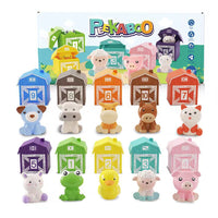 Spielzeug Bauernhoftiere | Montessori Lehrreich Bunt Nachhaltig-10-Pack-Luzern Mode
