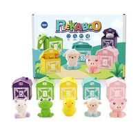 Spielzeug Bauernhoftiere | Montessori Lehrreich Bunt Nachhaltig-5-Pack-Luzern Mode