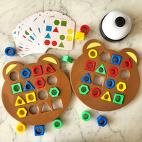 Formen-Spiel - Montessori Nachhaltig Holz Pädagogisch Entwicklung Spaß-Luzern Mode