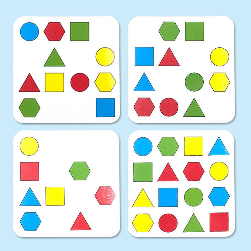 Formen-Spiel - Montessori Nachhaltig Holz Pädagogisch Entwicklung Spaß-Luzern Mode