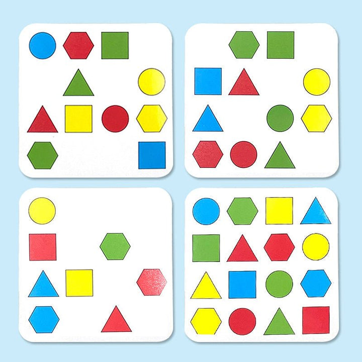 Formen-Spiel - Montessori Nachhaltig Holz Pädagogisch Entwicklung Spaß-Luzern Mode