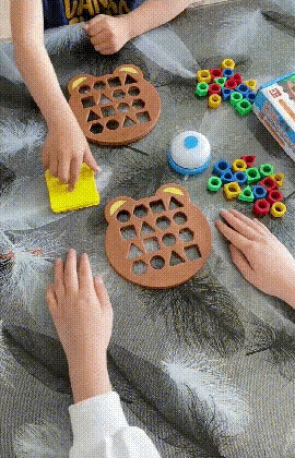 Formen-Spiel - Montessori Nachhaltig Holz Pädagogisch Entwicklung Spaß-Luzern Mode
