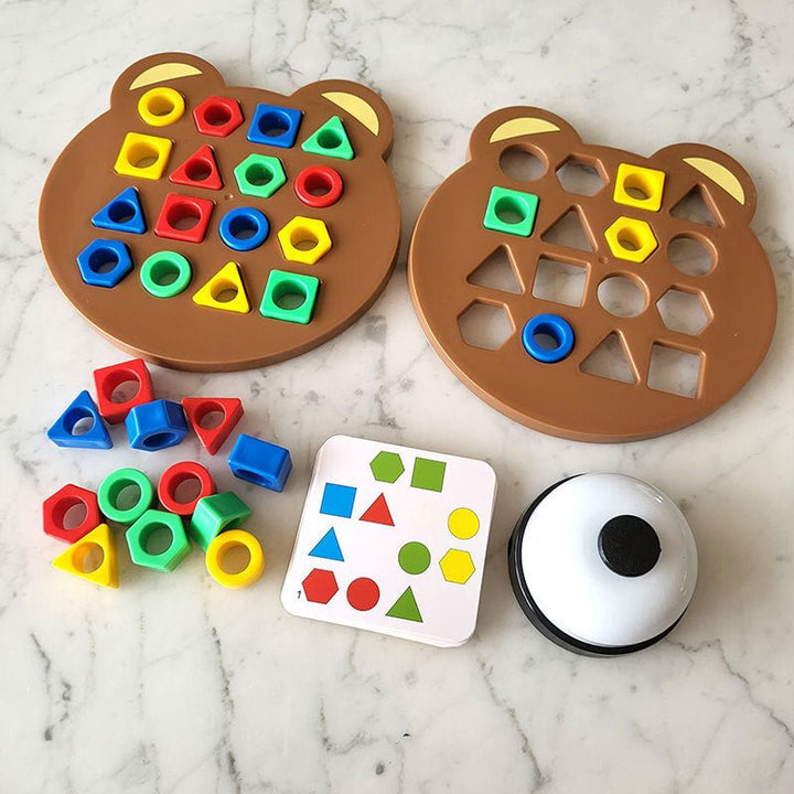 Formen-Spiel - Montessori Nachhaltig Holz Pädagogisch Entwicklung Spaß-Luzern Mode