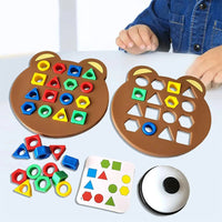 Formen-Spiel - Montessori Nachhaltig Holz Pädagogisch Entwicklung Spaß-Luzern Mode