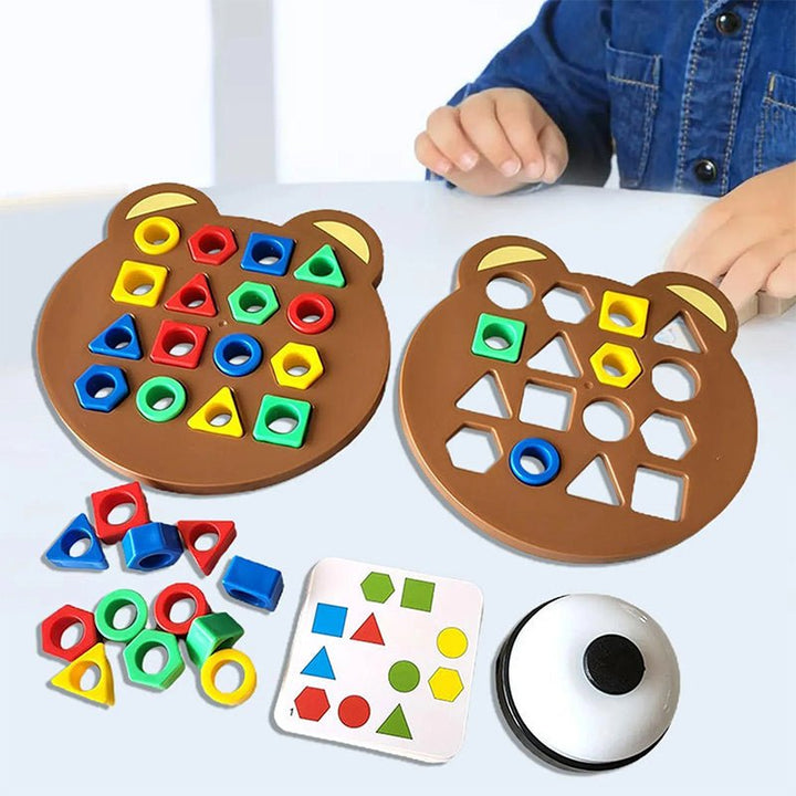 Formen-Spiel - Montessori Nachhaltig Holz Pädagogisch Entwicklung Spaß-Luzern Mode