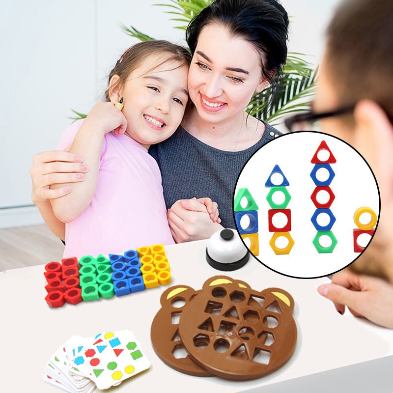 Formen-Spiel - Montessori Nachhaltig Holz Pädagogisch Entwicklung Spaß-Luzern Mode