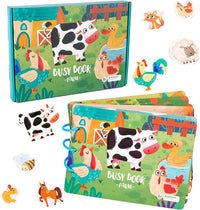 Kinder Mitmachbuch | Montessori, Bildungsreich, Kreativ, Vielseitig, Langlebig-Bauernhof-Luzern Mode