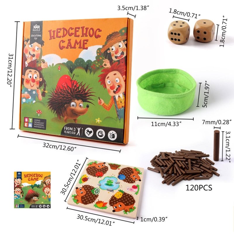 Kleinkind Zählspiel | Igel Sensorik Montessori Lehrreich Interaktiv-Luzern Mode