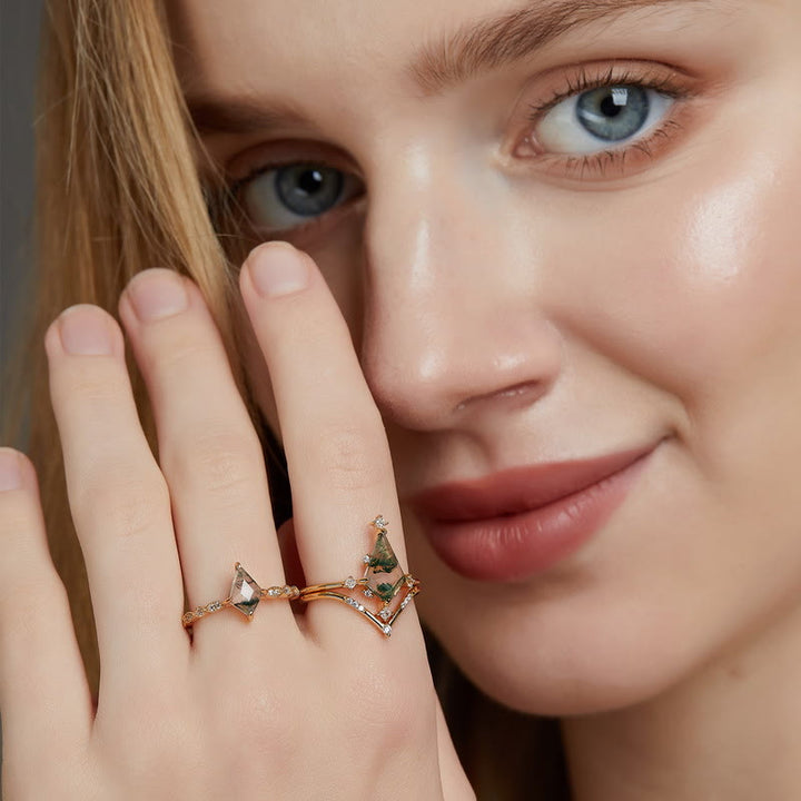 Schmuck für Damen | Halskette | Ohrringe | Ring | Gold | Kristall-Luzern Mode