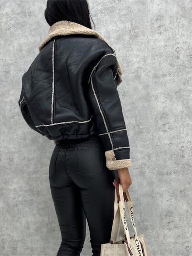 Camila Sherpa Wendejacke Damen - Modische Winterjacke-Luzern Mode