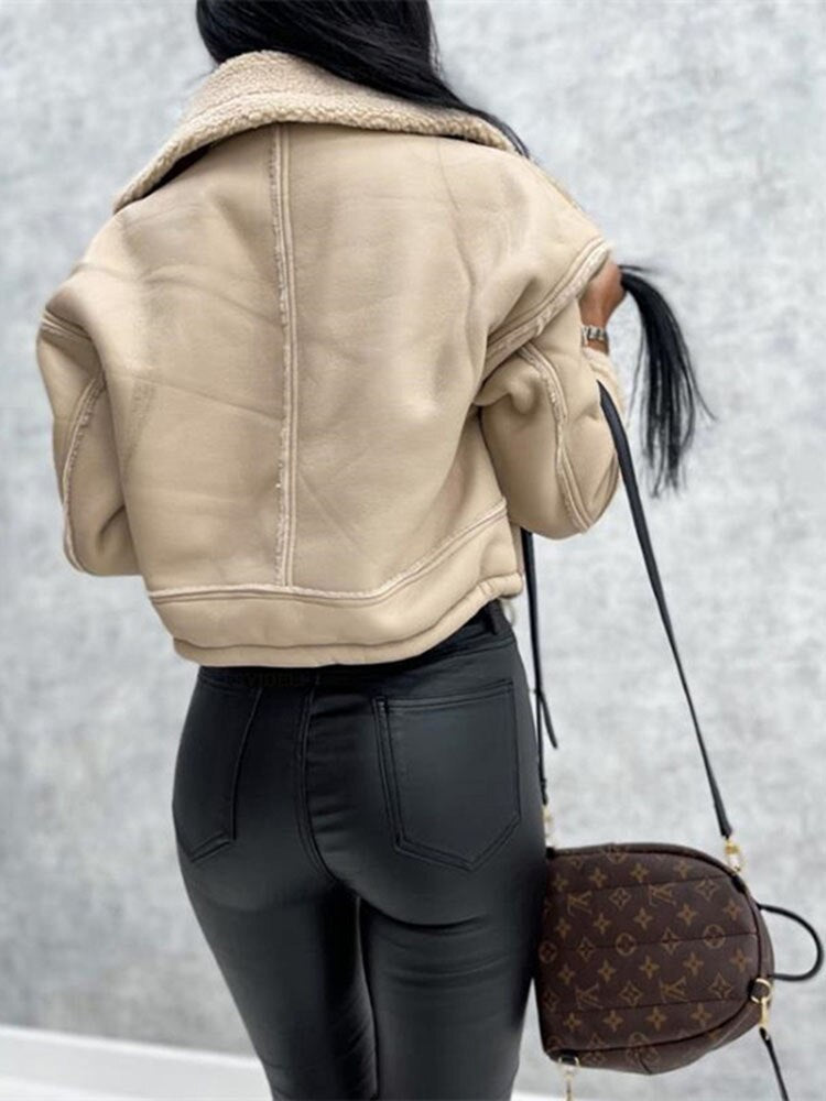 Camila Sherpa Wendejacke Damen - Modische Winterjacke-Luzern Mode