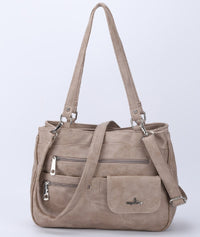 Multi-Compartment Damen Schulter- und Crossbody-Tasche – FlexiCarry
