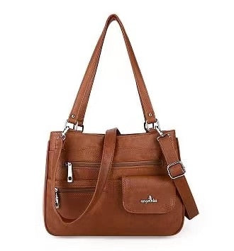 Multi-Compartment Damen Schulter- und Crossbody-Tasche – FlexiCarry