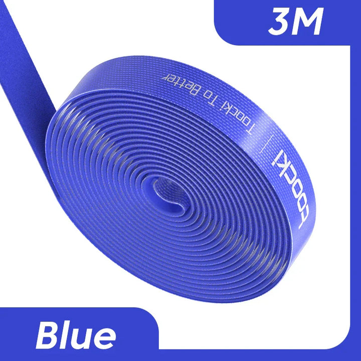 Toocki Kabel-Organizer, Drahtwickler, USB-Kabelmanagement, Schutz für Kopfhörer, Maus, Kabelbinder, Telefonzubehör für iPhone, Samsung-3M Blue-State of Style