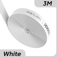 Toocki Kabel-Organizer, Drahtwickler, USB-Kabelmanagement, Schutz für Kopfhörer, Maus, Kabelbinder, Telefonzubehör für iPhone, Samsung-3M White-State of Style