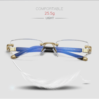 Blaulichtfilter Lesebrille mit Kristallschliff Design-Luzern Mode